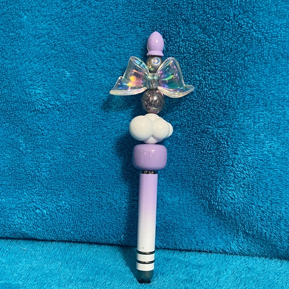 Purple and White Kids Stylus Pen